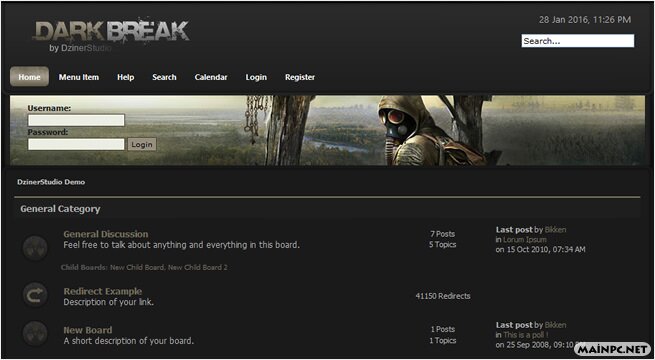 darkbreak theme