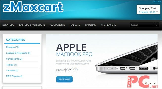 Ücretsiz Opencart Teması - zMaxcart