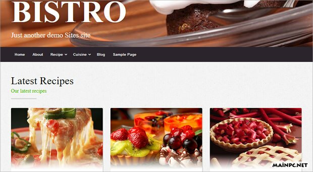 bistro food theme
