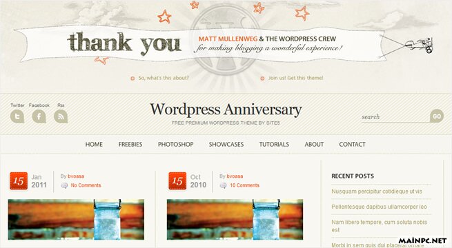 WP Anniversary Theme